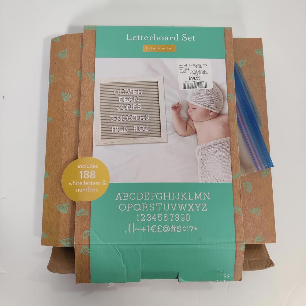 Kate & Milo Letterboard Set – 188 White Letters